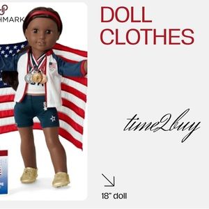 NIB American Girl Team USA Medal Ceremony Set